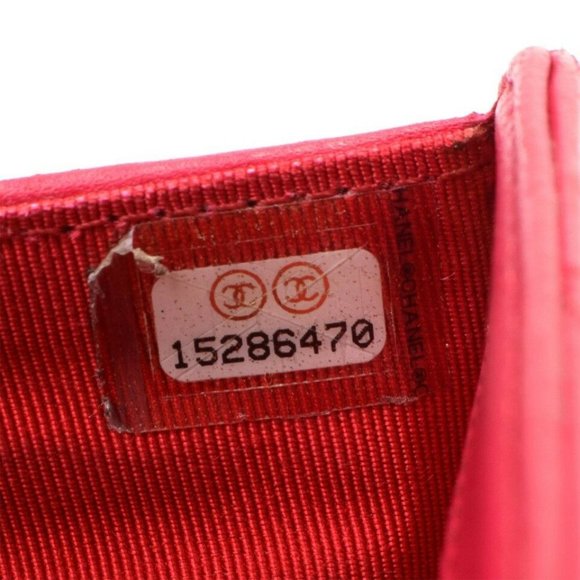 AUTH - Chanel Quilted Lambskin Leather Bi-Fold Long Wallet - Used - Picture 9 of 12